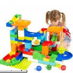 BATTOP Marble Run Building Blocks Construction Toys Set Puzzle Race Track for Kids-97 Pieces  B075ZQN3SL
